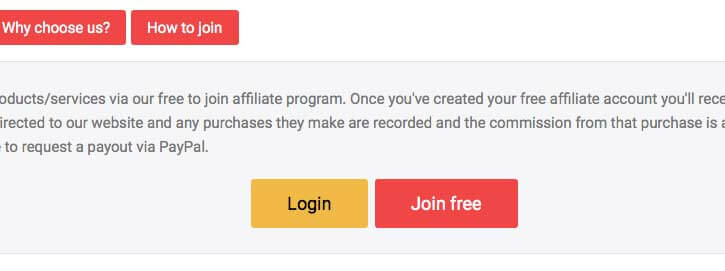 affiliate program register